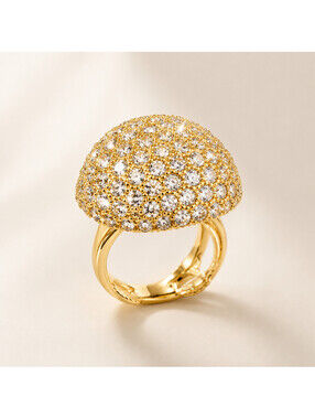 Eye Candy Dome Ring Gold SZ9